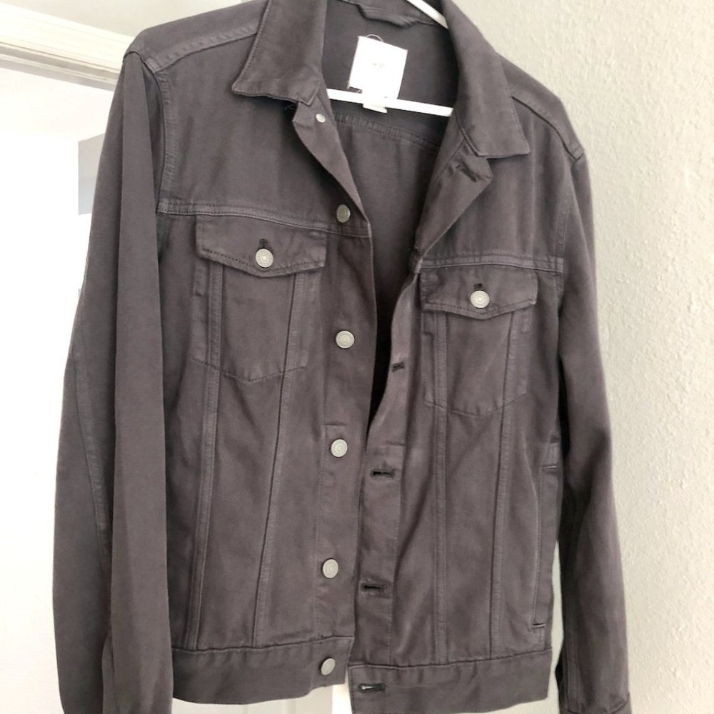 H&M Black Denim Trucker Jacket - S